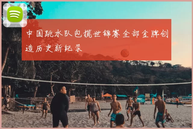 中国跳水队包揽世锦赛全部金牌创造历史新纪录